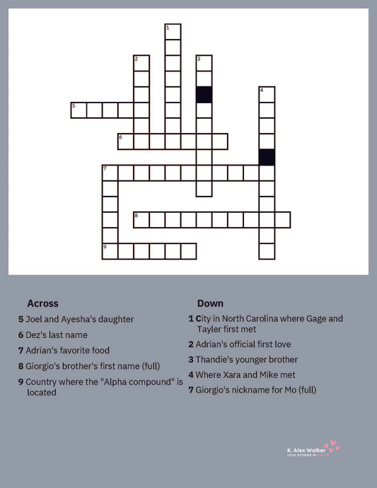 Angels and Assassins Crossword Puzzle